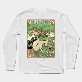 Scribner's fiction number (1897) by Maxfield Parrish Long Sleeve T-Shirt